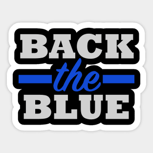 Back The Blue Police Officer Gift Sticker
